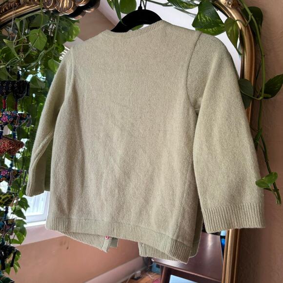 Free People Light Green and Pink Cropped Cardigan Women’s XS Preppy Femme - Picture 8 of 8